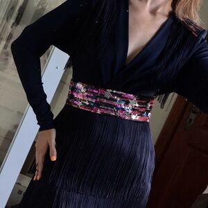 Elisabetta Franchi Navy Dress